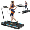 Folding Treadmill for Home, Under Desk Treadmill Walking Machine with Powerful Motor/Widened Shock Absorption Running Belt/App Control, Foldable Running Exercise Machine, Adjustable Speeds 1-12km/h