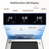 Treadmill for Home Under Desk, 2.25HP Ultra-thin Silent Treadmill, 10KM/H Walking Machine, 40 * 100cm Belt, 12 Modes, LCD Touch Screen, Bluetooth App, Wireless Remote Control (Silver White)