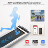 Treadmill for Home Under Desk, 2.25HP Ultra-thin Silent Treadmill, 10KM/H Walking Machine, 40 * 100cm Belt, 12 Modes, LCD Touch Screen, Bluetooth App, Wireless Remote Control (Silver White)