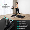Tvdugim Folding Treadmill for Home,2.5HP Under Desk Treadmill,Widened Running Belt,Non-Assembly, 1-12KM/H, Walking and Running Machine for Home (Red) (Red)