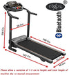 EVOLVE B1 Motorized Electric Treadmill for Home - 3 level manual inclination & Foldable running machine with 12 programs - Bluetooth, speaker, USB Port, AUX - Zwift App for smart phone