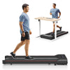 HomeFitnessCode Under Desk Treadmill, 2.5HP Portable Walking Pad Motorized Electric Treadmills for Home with LED Display & Remote, Adjustable Speed, No Assembly