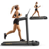 3.0HP Treadmills for Home Foldable, 2 in 1 Walking Pad & Running Machines for Home/Office 135kg, Dual LED Touch Screens Under Desk Treadmill, App& Remote Control, Assembly-Free