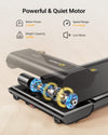 UREVO Treadmill, 2.25HP Walking pad with Double Shock Absorption, Under desk treadmill with Remote Control and LED Display, Walking treadmill with Large Running Area for Home/Office