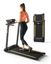 UREVO 2.25HP Treadmills for home foldable, 1-10 KM/H Compact Design Walking Pad with 12 HIIT Modes, Portable Folding treadmill for Home Office