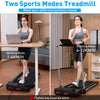 CITYSPORTS Folding Treadmill for Home,Under Desk Treadmill Portable Walking Pad,2HP Foldable Treadmill with App&Remote Control,Bluetooth Speaker,LED Display,Double Shock Absorption
