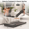 HomeFitnessCode Under Desk Treadmill, 2.5HP Portable Walking Pad Motorized Electric Treadmills for Home with LED Display & Remote, Adjustable Speed, No Assembly