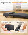 UREVO Treadmill with Incline, Walking Pad with Remote Control and LED Display, Compact Design Under Desk Treadmill with Large Running Area for Home/Office
