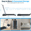 CITYSPORTS Folding Treadmill for Home,Under Desk Treadmill Portable Walking Pad,2HP Foldable Treadmill with App&Remote Control,Bluetooth Speaker,LED Display,Double Shock Absorption